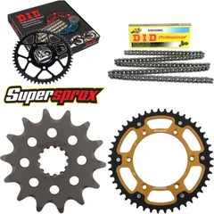 Kettensatz Stealth gold für: SUZUKI DR350 [US] 90-93 14-47-110 DID520NZ Clip