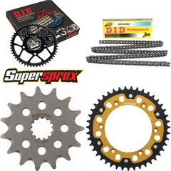 Chain Kit Stealth gold for: SUZUKI DR350 SE 96-96/DR350 15-43-108 DID520NZ Clip