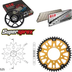 Chain Kit Stealth gold for: SUZUKI GSF400 Bandit 91-92 14-47-114 DID525ZVM-X(S&S) endless