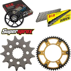 Chain Kit Stealth gold for: SUZUKI RMX450 Z 10-15 13-51-116 DID520VX3 endless