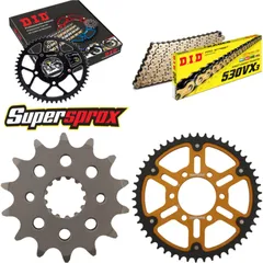 Chain Kit Stealth gold for: SUZUKI GS500 E int. Ø76mm 14-50-108 DID530VX3(G&B) endless