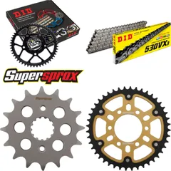 Chain Kit Stealth gold for: SUZUKI GSX-R 1100 >530< 95-96 16-44-116 DID530VX3 endless