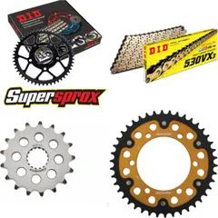 Chain Kit Stealth gold for: SUZUKI GSX-R 1000 09-16 17-42-114 DID530VX3(G&B) rivet