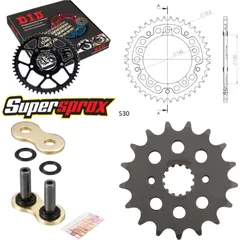 Chain Kit Stealth gold for: SUZUKI SV1000 S 03-07 17-40-108 DID530ZVM-X(G&G) rivet