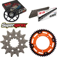 Chain Kit Stealth orange for: KTM SX60 98-99/SX65 00-01 13-48-112 DID420V Clip