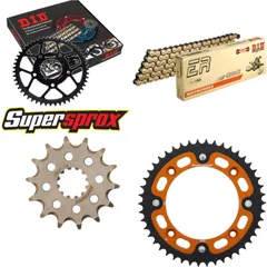 Chain Kit Stealth orange for: HUSQVARNA TC85 14/17 Zoll 14-46-124 DID428NZ(G&B) Clip