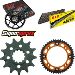 Chain Kit Stealth orange for: KTM SX85 17``/14`` 18- 13-46-120 DID428VX rivet