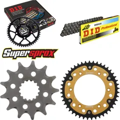 Chain Kit Stealth gold for: KTM 125 LC2 97-00/Sting 125 13-45-110 DID520 Clip