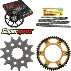 Chain Kit Stealth gold for: KTM 125 LC2 80 Km/h 97-00 13-50-116 DID520NZ Clip