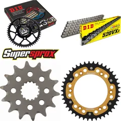 Chain Kit Stealth gold for: KTM EXC200 Enduro 00-11 14-42-118 DID520VX3 endless