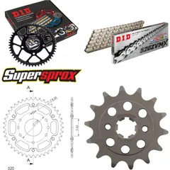 Chain Kit Stealth orange for: KTM 200 Duke 15- 14-42-118 DID520ZVM-X(S&S) rivet