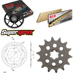 Chain Kit Stealth orange for: KTM 200 Duke 15- 14-42-118 DID520ZVM-X(G&G) endless