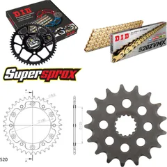 Chain Kit Stealth gold for: KTM Duke 640 03-07/Duke 640 17-38-118 DID520ZVM-X(G&G) endless