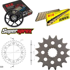 Chain Kit Stealth gold for: KTM Supermoto Competition 66 16-38-108 DID520VX3(G&B) Clip