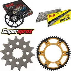 Chain Kit Stealth gold for: KTM EXC250 Racing 07-15/EXC4 14-50-116 DID520VX3 Clip