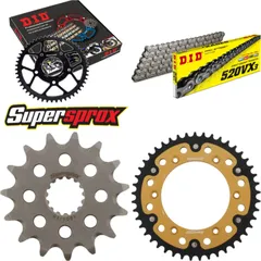Chain Kit Stealth gold for: KTM EXC250 Racing 04-06/EXC4 15-45-118 DID520VX3 endless