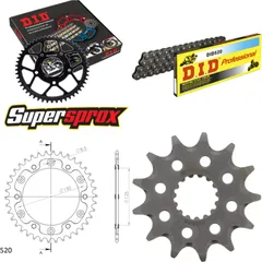 Chain Kit Stealth gold for: KTM EXE125 Supermoto 00-01 13-38-106 DID520 Clip