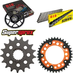 Chain Kit Stealth orange for: KTM RC8 1190 08-11/RC8 119 17-37-108 DID525VX3 rivet
