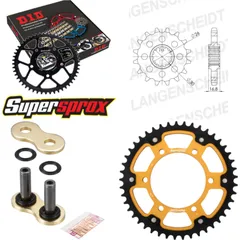 Chain Kit Stealth gold MUZ 1000 SF 05-08/1000 SFs 0 17-45-110 DID530ZVM-X(G&G) rivet