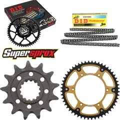 Kettensatz Stealth gold für: Gas Gas EC125 97-99 13-52-118 DID520NZ Clip