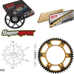 Chain Kit Stealth gold for: Gas Gas EC125 03-12 13-51-114 DID520ZVM-X(G&G) endless