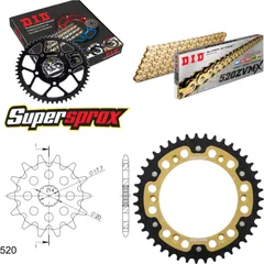 Chain Kit Stealth gold for: Gas Gas SM125 02-09 13-43-112 DID520ZVM-X(G&G) endless