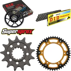 Kettensatz Stealth gold für: Gas Gas EC250 97-99 13-47-116 DID520 Clip