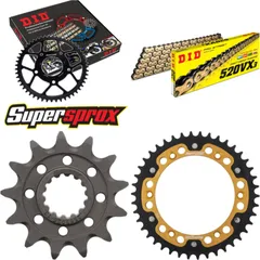 Chain Kit Stealth gold for: Gas Gas SM400 FSE 02-03/SM45 13-42-112 DID520VX3(G&B) endless