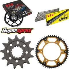 Kettensatz Stealth gold für: Gas Gas EC200 99-02/MC250 00 13-51-116 DID520VX3 Clip