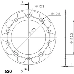 Edge-Disc Supersprox 520/41Z rot ACD130341RED