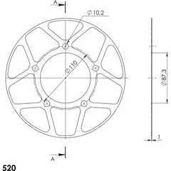 Edge-Disc Supersprox 520/47t red ACD82347RED