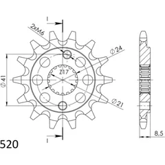 Front Sprocket Supersprox 520/13t 20314-13