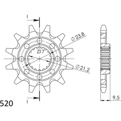 Front Sprocket Supersprox 520/12t 22406-12