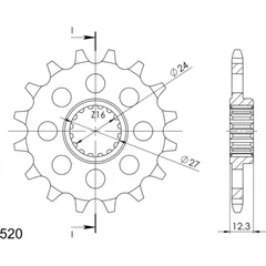 Ritzel Supersprox 520/16Z 22912-16