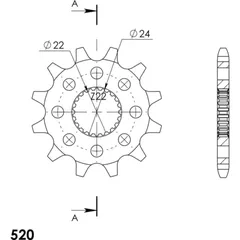 Ritzel Supersprox 520/12Z 61201-12