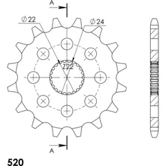 Ritzel Supersprox 520/16Z 61201-16