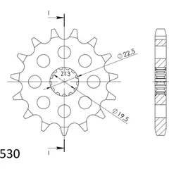 Front Sprocket Supersprox 530/15t 22403-15