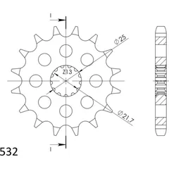 Front Sprocket Supersprox 532/14t