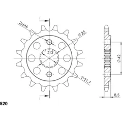 Silent Front Sprocket Supersprox 520/15t 24501S15