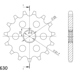 Front Sprocket Supersprox 630/13t