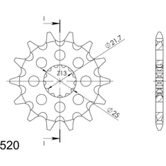 Front Sprocket Supersprox 520/12t 27500-12