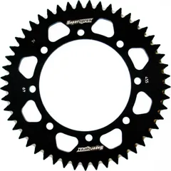 Alu-Rear Sprocket / Chain Wheel Supersprox 420/49t black 30455AK49