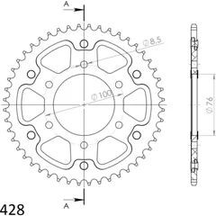 Stealth-Rear Sprocket / Chain Wheel Supersprox 428/48t blue 30106B48