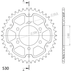 Stealth-Rear Sprocket / Chain Wheel Supersprox 530/42t green