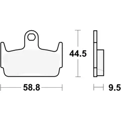 Brake pads lc trw