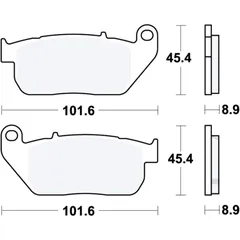 Bremsklötze Performance Comfort für Custombikes und Cruiser