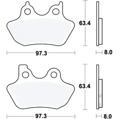 Bremsklötze für Performance Comfort Motorräder