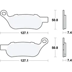 Bremsbeläge PC TRW für Custombikes und Cruiser