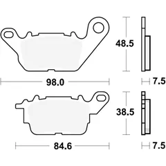 Bremsklotz Standard TRW Alternative: 7370216 passend für: Yamaha GPD, LTS - C, CZD