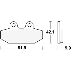 Bremsklotz Sinter für Motorräder TRW Alternative: 7370219